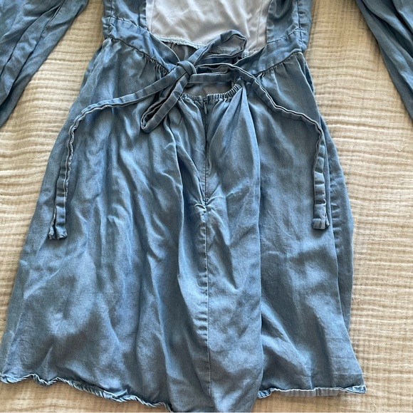 Open Back Chambray Dress - Picture 4 of 8